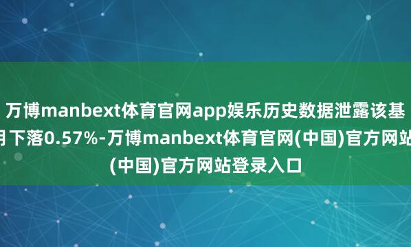万博manbext体育官网app娱乐历史数据泄露该基金近1个月下落0.57%-万博manbext体育