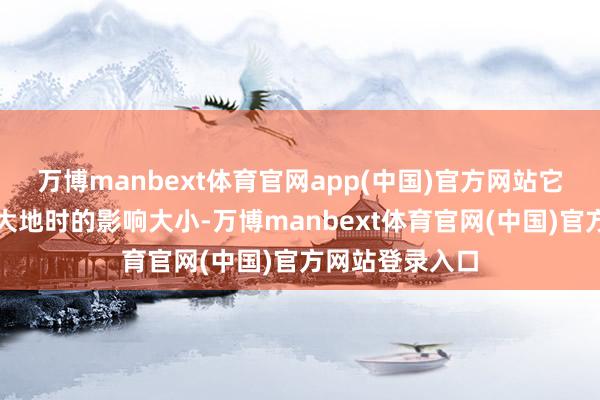 万博manbext体育官网app(中国)官方网站它对地震波传到大地时的影响大小-万博manbext体