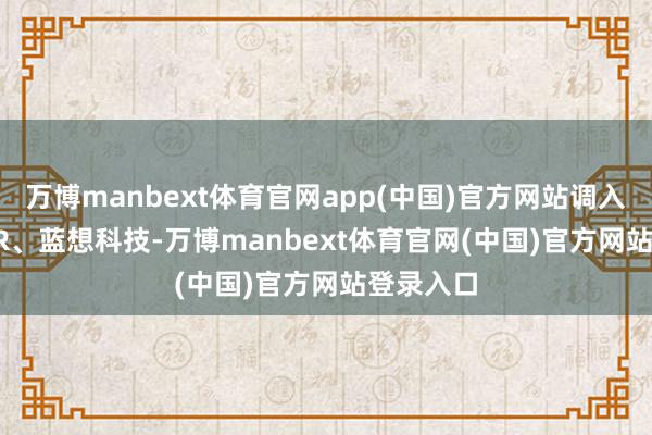 万博manbext体育官网app(中国)官方网站调入FORTIOR、蓝想科技-万博manbext体育