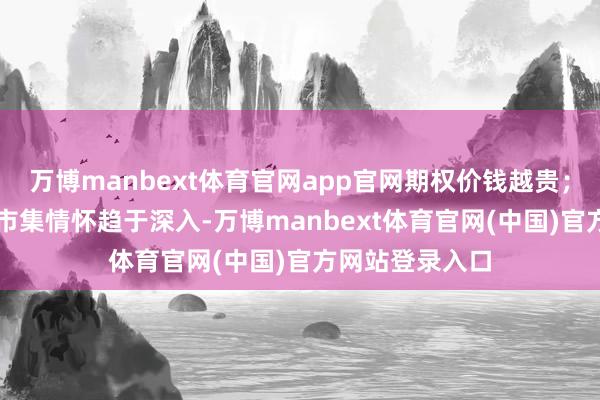 万博manbext体育官网app官网期权价钱越贵；IV越低则代表市集情怀趋于深入-万博manbext