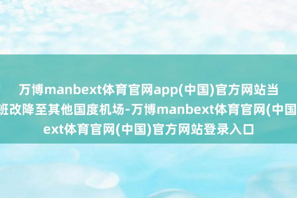 万博manbext体育官网app(中国)官方网站当晚多个原定入港航班改降至其他国度机场-万博manb