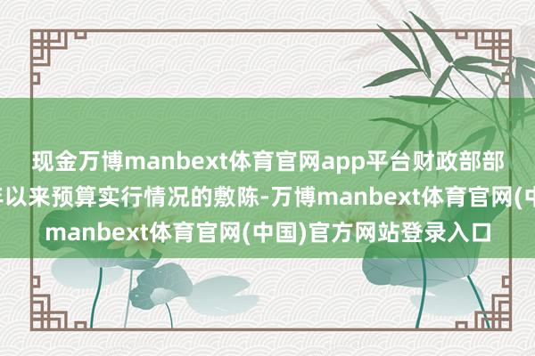 现金万博manbext体育官网app平台财政部部长蓝佛安作了对于本年以来预算实行情况的敷陈-万博ma