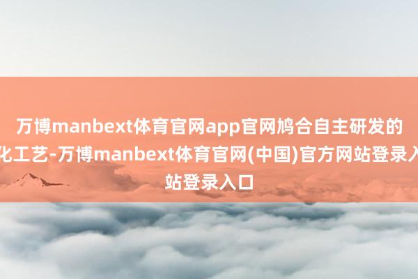 万博manbext体育官网app官网鸠合自主研发的净化工艺-万博manbext体育官网(中国)官方网站登录入口
